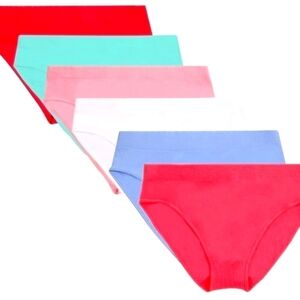 GIRLS Comfortable Seamless Underwear Hipster Panties Multipack